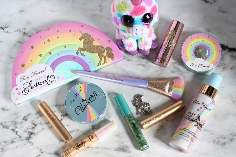 To faced life is. Too faced Life is a Festival. Too faced Festival Unicorn Rainbow. Too faced Life's a Festival. Too faced Festival Unicorn Makeup Review.