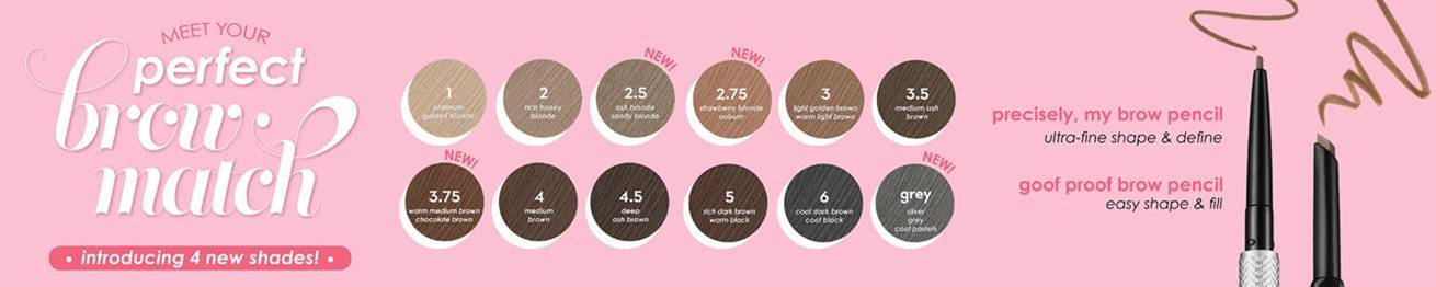 Brow Color Chart